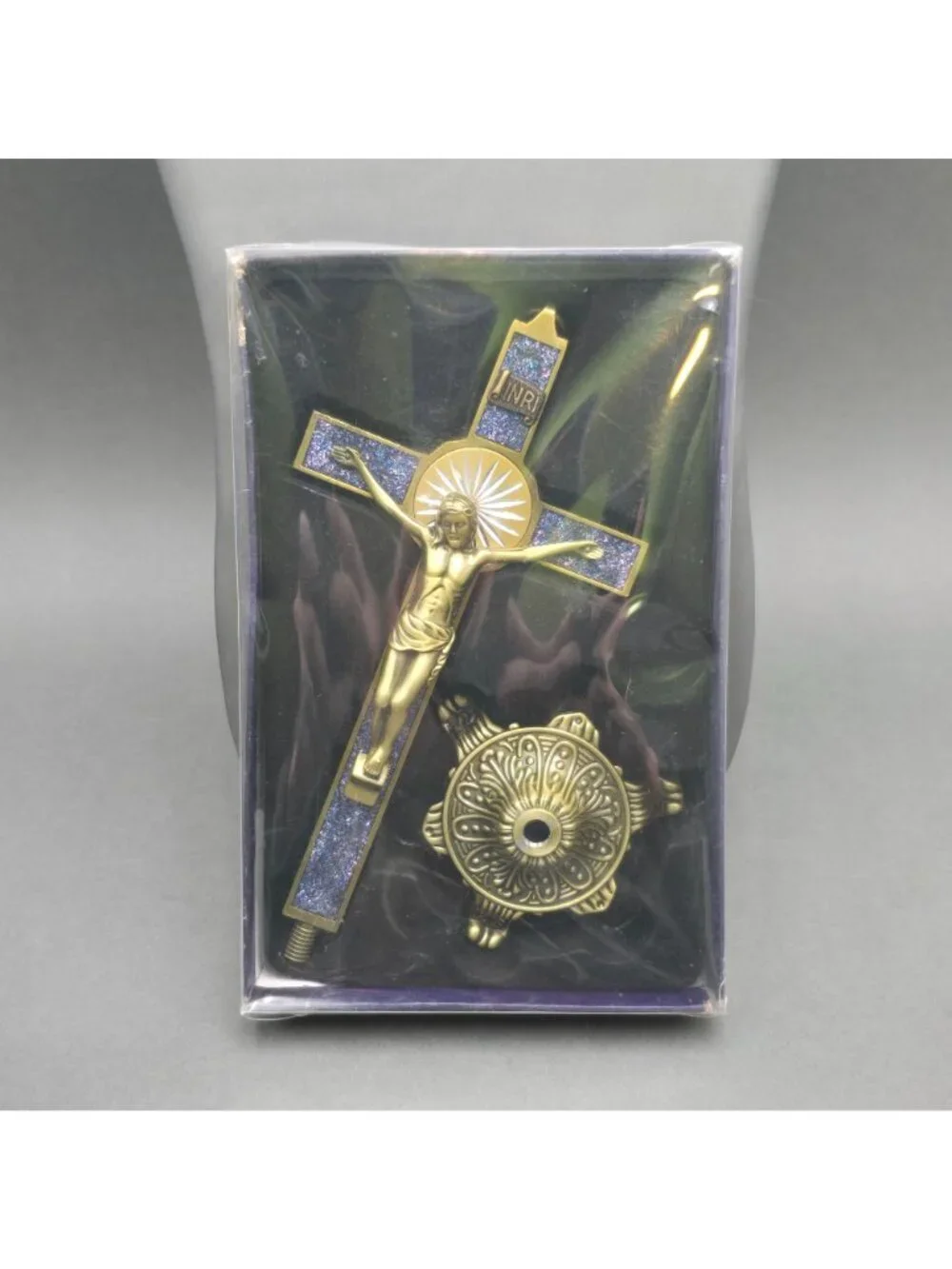 Saint Benedict Crucifix Catholic Cross Stand 8